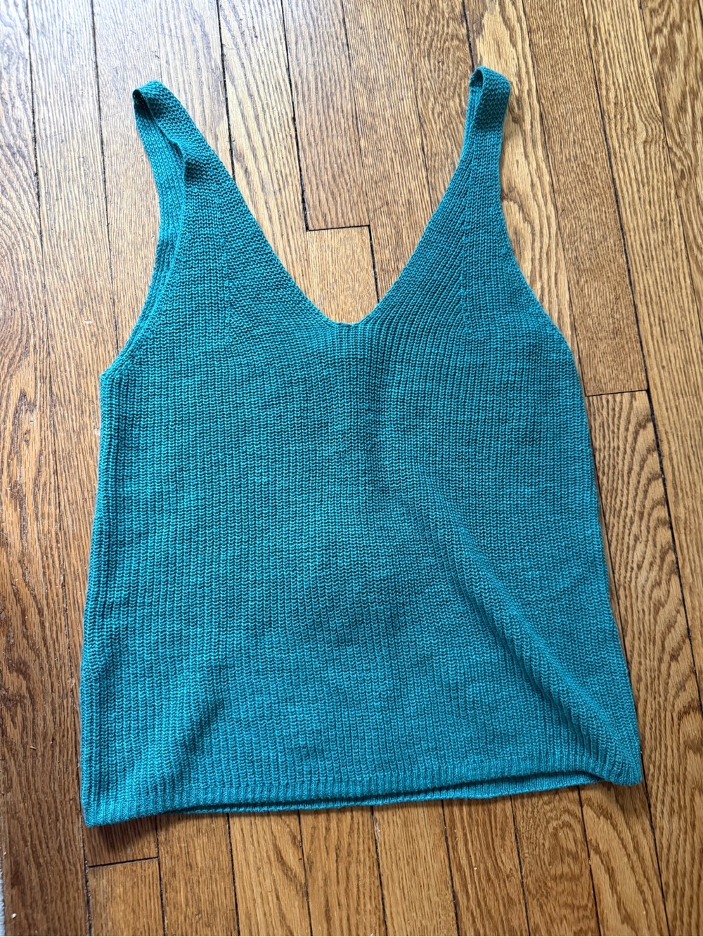 Faherty Miramar Linen & Organic Cotton V-Neck Sweater Tank - Size Medium - NWT